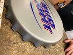 Bud LIght 16" Bottle Cap Sign Logo Advertising Budweiser Beer Breweriana Collect