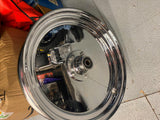 NOS Panhead Duo Hydra Glide Custom Solid Disc Chrome Mag Wheel Drum 3x16 2.5x19