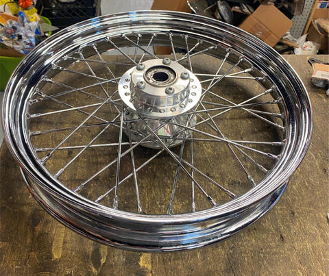 Front Spoke Wheel Harley Dyna Single dual Disc Superglide Low Rider Street Bob