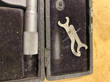 Vtg L.S Starrett Co. No. 230 outside micrometer Case Wrenches 0-1" USA Machinist
