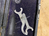 Vtg L.S Starrett Co. No. 230 outside micrometer Case Wrenches 0-1" USA Machinist