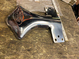 Ford Oval Script Emblem Custom Exhaust Tail Pipe Deflector Shield - Stainless