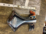 Ford Oval Script Emblem Custom Exhaust Tail Pipe Deflector Shield - Stainless