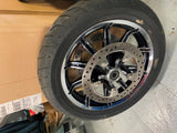 New T/o Chrome Black Mag Wheels Dunlop Tires 2009^ Touring Ultra Glide FLH King!