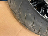 New T/o Chrome Black Mag Wheels Dunlop Tires 2009^ Touring Ultra Glide FLH King!