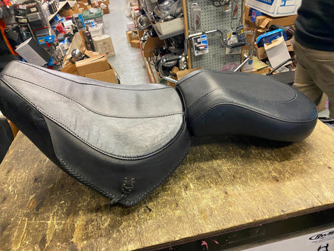 Factory Harley Fatboy Softail Seat 1990-99 OEM FLSTF Orig Solo P Pad Grey Ghost!