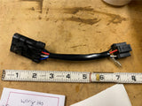 4-Pin LED Headlight Conversion Adapter Wiring Plug 14+ Harley Touring Glide FLH