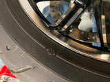 New T/o Chrome Black Mag Wheels Dunlop Tires 2009^ Touring Ultra Glide FLH King!