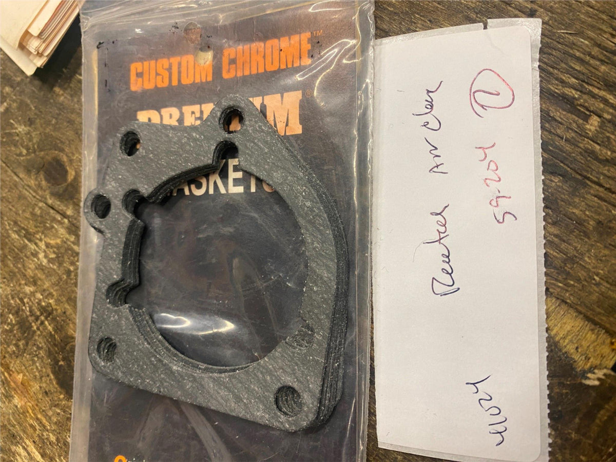 Revtech Carb Air Cleaner Gasket Harley chopper Custom Chrome Motor ...