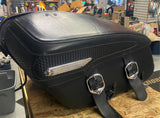 Leather Saddlebags Harley Road King Classic FLHR Touring Glide OEM Bolt on!
