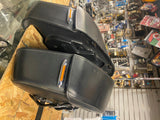 Leather Saddlebags Harley Road King Classic FLHR Touring Glide OEM Bolt on!