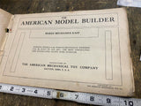 Vtg 1913 Book American Model Builder Catalogue Maccano Erector Set Antique Toys!