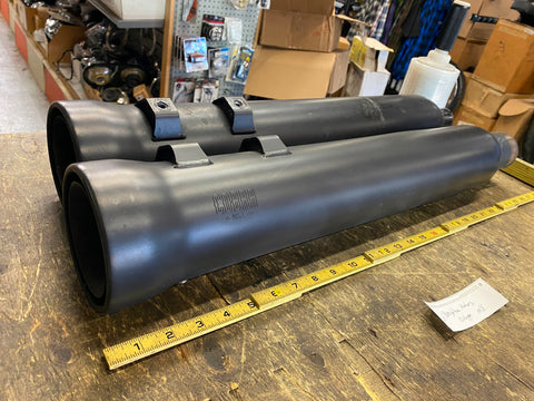 Cobra Slip On Mufflers Neighbor Haters black Harley Touring FLH Glide M8 2017^