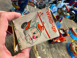 YULETIDE WINDUP SANTA COPTER - Vtg Tin Toy Japan Christmas Orig Box Helicopter!
