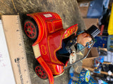 KO Yoshiya Wind up Tin Toy Car GAY 90 OLD TIMER CAR Friction Japan Minty Works!