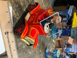 KO Yoshiya Wind up Tin Toy Car GAY 90 OLD TIMER CAR Friction Japan Minty Works!
