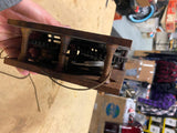 1830's antique Henry Terry wooden works shelf Vtg clock movement Parts Wood gear