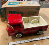 VTG 1960's STRUCTO TIN TOY CORVAIR RAMP SIDE TRUCK 195 RED Original Box!