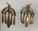 Vtg Hanging Chandelier Drop Earrings Classy Elegant Geometric Estate