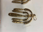Vtg Hanging Chandelier Drop Earrings Classy Elegant Geometric Estate