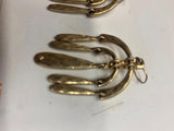 Vtg Hanging Chandelier Drop Earrings Classy Elegant Geometric Estate