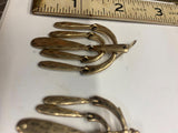 Vtg Hanging Chandelier Drop Earrings Classy Elegant Geometric Estate