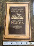 1917 Waukesha high torque motors Truck Tractor Antique Manual book Owners manual