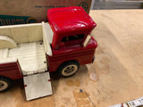 VTG 1960's STRUCTO TIN TOY CORVAIR RAMP SIDE TRUCK 195 RED Original Box!