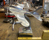 Aluminum Desk 4 Prop Airplane Art Deco Aviation Display Quadri Bomber WW2 B17