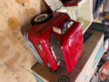VTG 1960's STRUCTO TIN TOY CORVAIR RAMP SIDE TRUCK 195 RED Original Box!