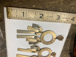 Vtg Hanging Arch Dangling Earrings half moon Native Sol Geometric Estate