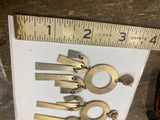 Vtg Hanging Arch Dangling Earrings half moon Native Sol Geometric Estate