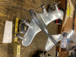 Aluminum Desk 4 Prop Airplane Art Deco Aviation Display Quadri Bomber WW2 B17