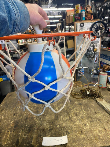 VTg Harlem Globetrotters BasketBall Hoop Lamp Ceiling Light Sports Bar Collector