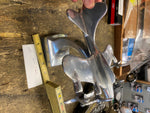 Aluminum Desk 4 Prop Airplane Art Deco Aviation Display Quadri Bomber WW2 B17