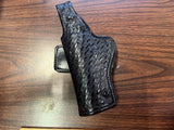 Vintage Don Hume Black Leather Basket Weave Shooting Holster H738 No. 26-5"