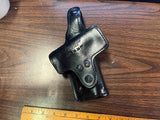 Vintage Don Hume Black Leather Basket Weave Shooting Holster H738 No. 26-5"