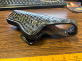 Vintage Don Hume Black Leather Basket Weave Shooting Holster H738 No. 26-5"