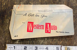 50’s Western Auto Parts Advertising Store-Needle Book- Wizard Chest Freezer Sign