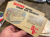 50’s Western Auto Parts Advertising Store-Needle Book- Wizard Chest Freezer Sign