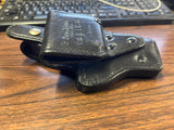Vintage Don Hume Black Leather Shooting Holster Model H738 SH L No. 5M