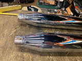 OEM Stock Mufflers Harley Dyna Fatbob Factory Slash cut Wide Glide FXDL FXDWG