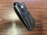 Vintage Black Leather Shooting Holster Hand Crafted By R.L. Lewis