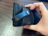 Vintage Black Leather Shooting Holster Hand Crafted By R.L. Lewis