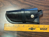 Vintage Black Leather Shooting Holster Hand Crafted By R.L. Lewis