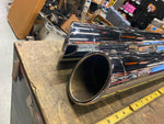 Slip On Mufflers Harley Touring FLH Bagger 1995-2016 Road King Glide Rolled edge