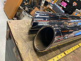 Slip On Mufflers Harley Touring FLH Bagger 1995-2016 Road King Glide Rolled edge