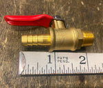 Brass Petcock Harley Chopper 1/2" Gas Tank Shutoff Valve 1/4 fuel line Bobber