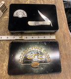 2001 Case XX Russlock 61953 Pocket Knife w/ Tin Collector Set Vtg Folding Single