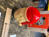Vtg Rare Wind UP music Box Santa Claus Hard Plastic Christmas Decor 70's Head!